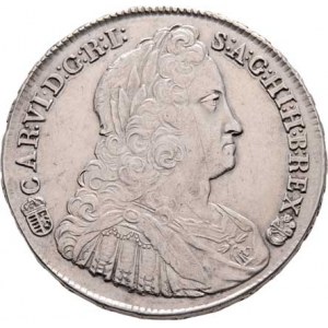 Karel III.(VI.), 1711 - 1740, 1/2 Tolar 1738 KB, Hal.557, Husz.1614, 14.348g,