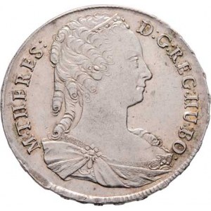 Marie Terezie, 1740 - 1780, Tolar 1743 KB, Kremnica, N.65, Husz.1668, 28.758g,