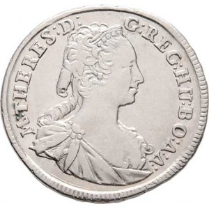 Marie Terezie, 1740 - 1780, XV Krejcar 1745 KB, Kremnica, N.68, Husz.1711,