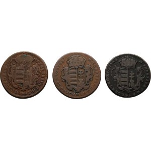 Marie Terezie, 1740 - 1780, Cu Denár 1763, 1765, 1766, bez značky, Husz.1756,