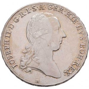 Josef II., (1765 -) 1780 - 1790, Tolar křížový 1784 B, Kremnica, P.26, M-A.286,