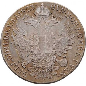 František II., 1792 - 1835, Tolar konvenční 1823 G, Nagybanya, 28.005g, nep.hr.,