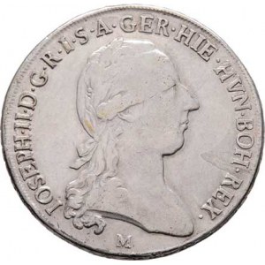 Josef II., 1780 - 1790, Tolar křížový 1790 M, Milán, P.26, M-A.292, 29.367g,