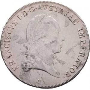 František II., 1792 - 1835, Tolar konvenční 1820 M, Milán, P.9, KM.2162, 27.884g,