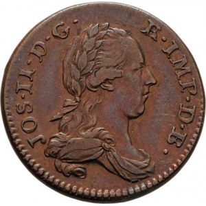 Josef II., 1780 - 1790, Liard 1781, Brusel, P.57, KM.30 (měď), 3.899g,