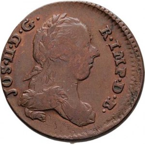 Josef II., 1780 - 1790, Liard 1789, Brusel, P.57, KM.30 (měď), 3.645g,