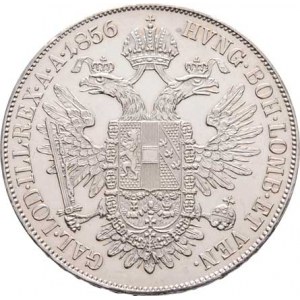 Konvenční měna, údobí let 1848 - 1857, Tolar 1856 A - hlava zprava, 25.963g, nep.hr.,