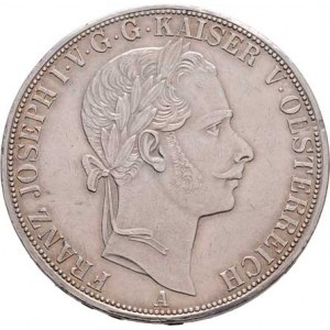 Rakouská a spolková měna, údobí let 1857 - 1892, 2 Tolar spolkový 1865 A (pouze 7.425 ks), 36