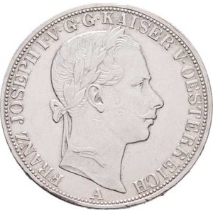 Rakouská a spolková měna, údobí let 1857 - 1892, Tolar spolkový 1858 A, 18.488g, nep.hr., dr.