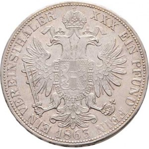 Rakouská a spolková měna, údobí let 1857 - 1892, Tolar spolkový 1863 B, 18.521g, nep.just., n