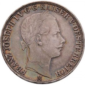 Rakouská a spolková měna, údobí let 1857 - 1892, Tolar spolkový 1858 M, 18.480g, dr.hr.ražbou
