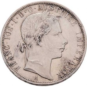 Rakouská a spolková měna, údobí let 1857 - 1892, Zlatník 1858 A, 12.371g, dr.hr., vlas.rysky,