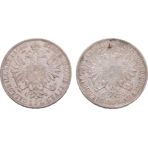 Rakouská a spolková měna, údobí let 1857 - 1892, Zlatník 1861 A - bez tečky za REX, 12.345g