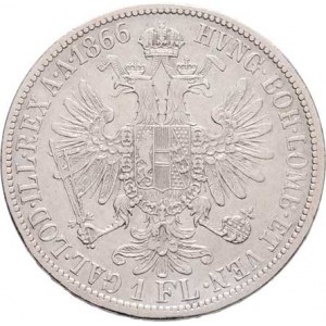 Rakouská a spolková měna, údobí let 1857 - 1892, Zlatník 1866 A, 12.263g, dr.hr., dr.rysky