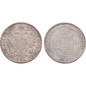 Rakouská a spolková měna, údobí let 1857 - 1892, Zlatník 1885, 1880 KB, 12.289g, 12.340g, nep