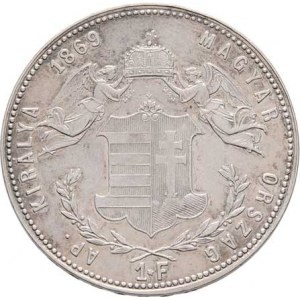 Rakouská a spolková měna, údobí let 1857 - 1892, Zlatník 1869 GYF, 12.325g, nep.hr., dr.rysky