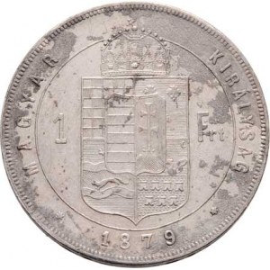 Rakouská a spolková měna, údobí let 1857 - 1892, Zlatník 1879 KB, 12.313g, mírně kor., nep.hr