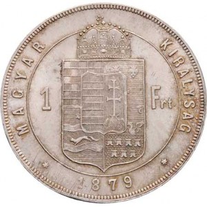 Rakouská a spolková měna, údobí let 1857 - 1892, Zlatník 1879 KB, 12.311g, nep.hr., nep.rysky