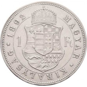 Rakouská a spolková měna, údobí let 1857 - 1892, Zlatník 1892 KB - se znakem Rijeky, 12.316g,
