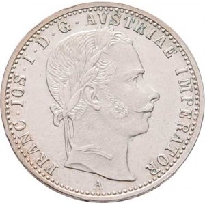 Rakouská a spolková měna, údobí let 1857 - 1892, 1/4 Zlatník 1865 A, 5.316g, pěkná patina