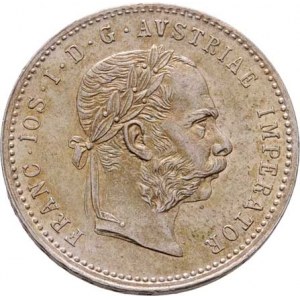 Rakouská a spolková měna, údobí let 1857 - 1892, 1/4 Zlatník 1873, 5.334g, nep.vada razidla,