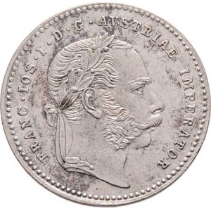 Rakouská a spolková měna, údobí let 1857 - 1892, 20 Krejcar 1869, 2.639g, skvrny, patina, tém