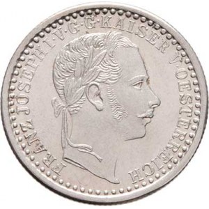 Rakouská a spolková měna, údobí let 1857 - 1892, 5 Krejcar 1858 A, 1.346g, nep.rysky