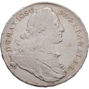 Bavorsko, Maximilian III. Josef, 1745 - 1777, Tolar 1776 - Madona, Mnichov, KM.519.1, Dav.195