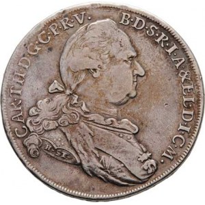 Bavorsko, Carl Theodor, 1777 - 1799, Tolar 1778 H.ST - madona, Mnichov, KM.260.1, 27.671g,