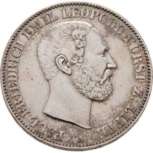 Lippe - Detmold, Paul Fr. Em. Leopold III., 1851-1875, Tolar spolkový 1860 A, Berlín, KM.267