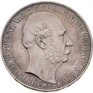 Mecklenburg-Schwerin, Friedrich Franz II., 1842-1883, Tolar spolkový 1864 A, Berlín, KM.310 (