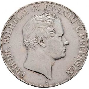 Prusko - král., Friedrich Wilhelm IV., 1840 - 1861, 2 Tolar spolkový 1842 A, Berlín, KM.440.1
