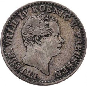 Prusko - král., Friedrich Wilhelm IV., 1840 - 1861, 2.5 Groš 1843 A, Berlín, KM.444 (Ag375),