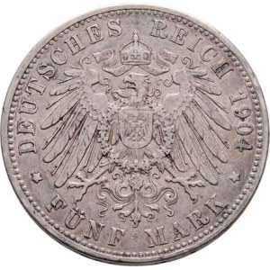 Bavorsko, Otto, 1886 - 1912, 2 Marka 1904 D, Mnichov, KM.511 (Ag900), 11.082g,