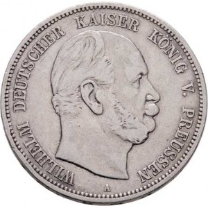 Prusko, Wilhelm I., 1861 - 1888, 5 Marka 1874 A, KM.503 (Ag900), 27.452g, dr.hr.,