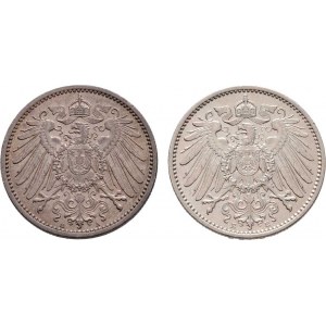 Německo - drobné ražby císařství, Marka 1906 E, 1907 A, KM.14 (Ag900), 5.550g, 5.532g,