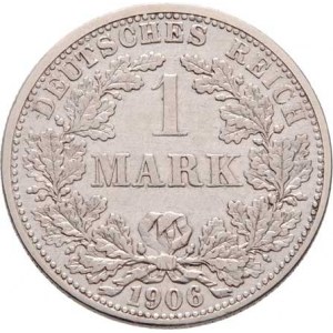 Německo - drobné ražby císařství, Marka 1906 F, KM.14 (Ag900), 5.517g, nep.hr.,