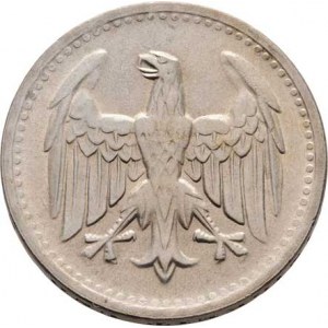 Německo - Výmarská republika, 1918 - 1933, 3 Marka 1924 D, KM.43 (Ag500), 15.045g, nep.hr.,