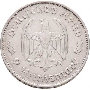 Německo - 3.říše, 1933 - 1945, 2 Marka 1934 F - Schiller, KM.84 (Ag625), 7.956g,