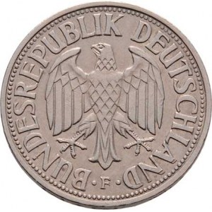 Německo - BRD, 1949 -, Marka 1955 F, KM.110 (CuNi), 5.497g, nep.hr.,
