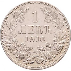 Bulharsko, Ferdinand I. jako král, 1908 - 1918, Lev 1910, KM.28 (Ag835), 4.987g, nep.hr., nep