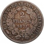 Francie, III.republika, 1871 - 1940, 2 Frank 1871 A, 1887 A, Paříž, KM.817.1 (Ag835),