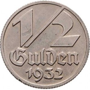 Gdaňsk - město, 1/2 Gulden 1932, KM.153 (Ni), 3.045g, dr.hr.,