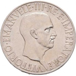 Itálie, Viktor Emanuel III., 1900 - 1946, 10 Lira 1936 R - XIV.rok vlády, Řím, KM.80 (Ag835),