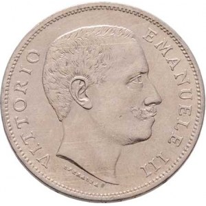 Itálie, Viktor Emanuel III., 1900 - 1946, Lira 1902 R, Řím, KM.32 (Ag835), 4.989g, nep.hr.,