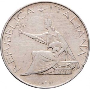 Itálie, republika, 1946 -, 500 Lira 1961 R - 100 let sjednocení, KM.99 (Ag835),