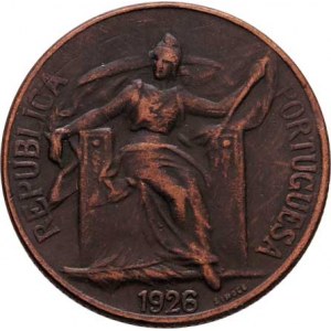 Portugalsko, republika, 1910 -, Escudo 1926, KM.576 (bronz), 8.338g, nep.nedor.,