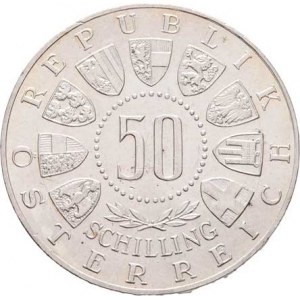 Rakousko - II. republika, 1945 -, 50 Šilink 1963 - Tyroly, KM.2894 (Ag900, 20.0g),
