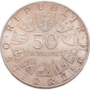 Rakousko - II. republika, 1945 -, 50 Šilink 1973 - Körner, KM.2917 (Ag900, 20.0g),