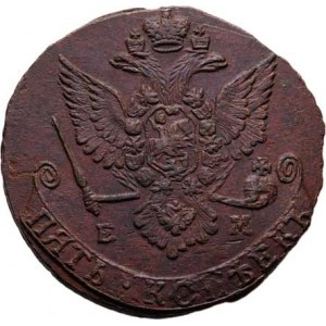 Rusko, Kateřina II. Veliká, 1762 - 1796, 5 Kopějka 1779 EM, Jekatěrinburg, Cr.59.3, Uzd.2687